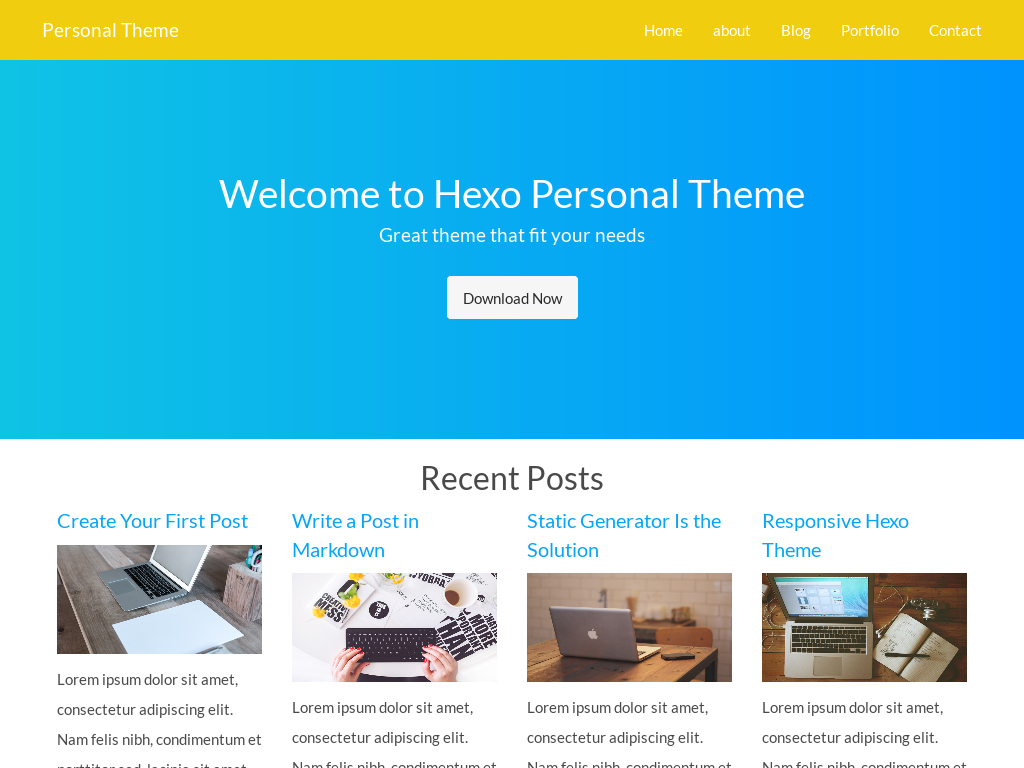 Hexo theme